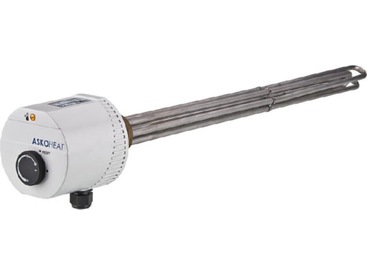 Einschraubheizkörper AHIR-BI-S-3.0 3,0 KW, 230V AC/3x400 V AC, DN40 (1 1/2'), Einbaulänge: 400mm