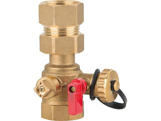 Kappenventil Evenes mit Kugelabsperrung DN 25 (1') - Ecoenergy Schweiz AG