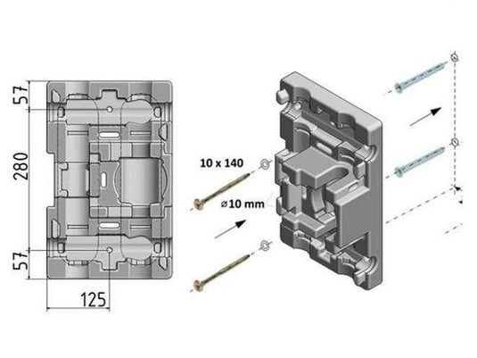 Pumpengruppe ungemischt DN25 1" Grundfos Alpha 2.2 25-60 180 Heizkreisset - Ecoenergy Schweiz AG