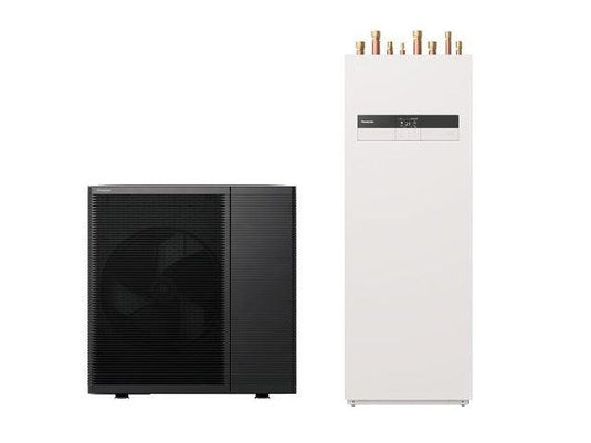 Panasonic Aquarea LT 7 kW 230V, R290 Luftwärmepumpe Monoblock mit Speicher 185L, E-Heizelement 3kW, Fremdstromanode, Generation L - Ecoenergy Schweiz AG