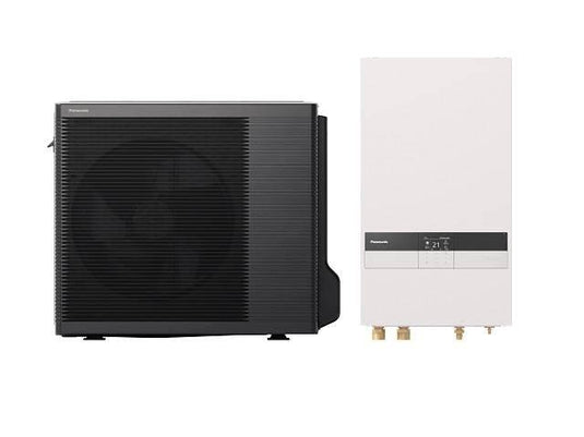 Panasonic Aquarea LT 9kW 230V, R32 Luftwärmepumpe Split mit Hydromodul, E-Heizelement 3kW, Generation K - Ecoenergy Schweiz AG